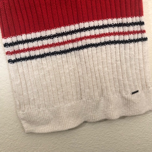 ABERCROMBIE & FITCH Womens Medium Mock Neck Sleeveless Sweater Vest Stripe NWT - Picture 8 of 16